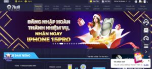 Truy cập vào website chính chủ để đăng nhập 7ball